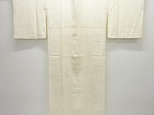 紗綾型に花模様織り出し長襦袢